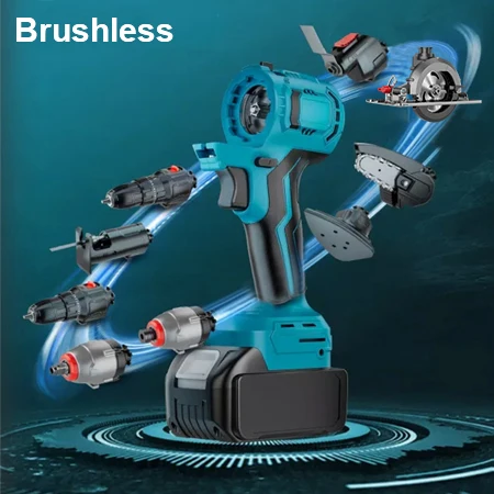 18 в 1 перезаряжаемая беспроводная ударная дрель 20 В, универсальная отвертка, литий-ионная батарея, многофункциональный набор инструментов