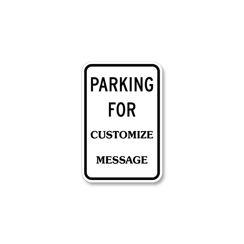 18x12 Inch Custom Reserved Parking for  Add Your Wording Here metal signs retro vintage aluminum signs acm sign board