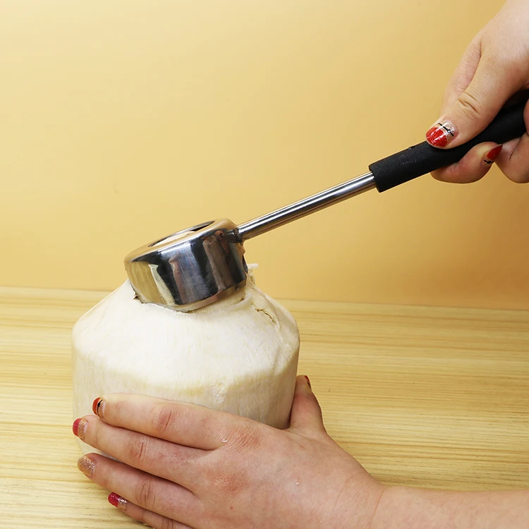 Fruit  vegetable tools Food Grade And Durable kitchen gadgets Coconut Opener Set Solid coconut opener with hammer mallet