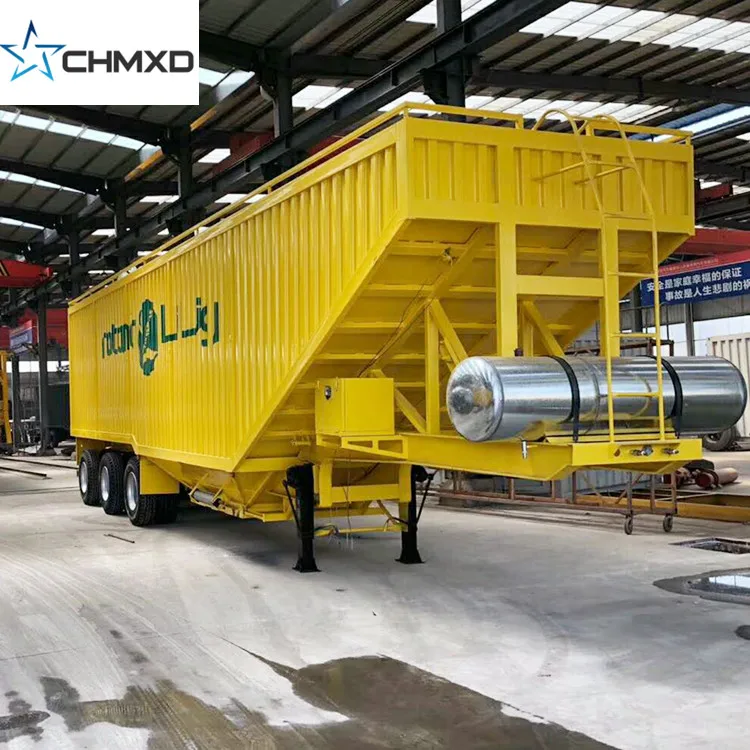 Factory 60T 80T cargo grain corn transport semi trailer price