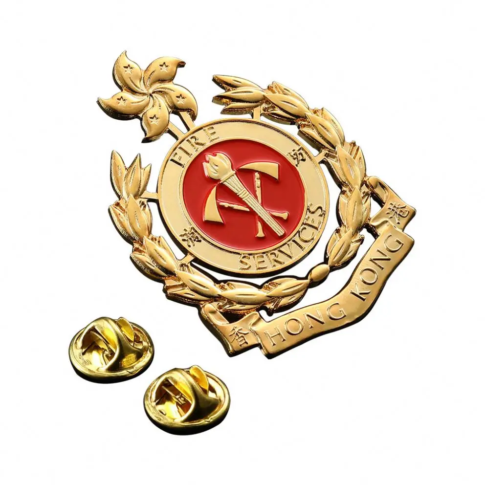 High Quality Custom Metal Copper Zinc Badge Hat Pins Three-Dimensional Badges Exquisite Details Dyed Enamelled Medal Technique