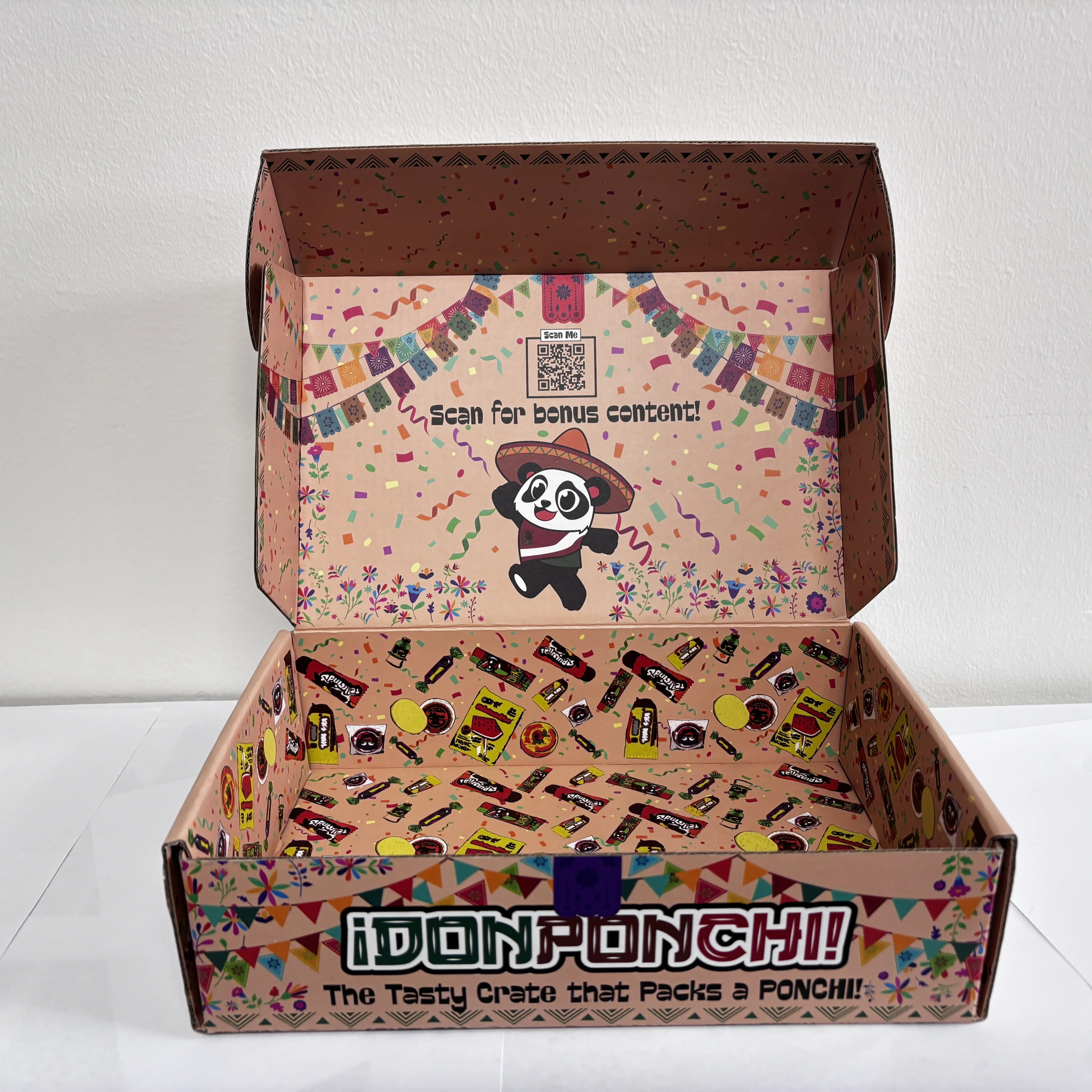 Hot Sale Snack Packaging Corrugated Paper Mailer Box Corrugated Cardboard Food Box Panda Mailer Box Packaging Gift With Logo