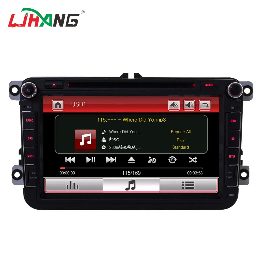 LJHANG car dvd for Volkswagen /Magotan/Caddy/Passat b6/Sagitat/Golf 5/Tiguan/Touran/Jetta/Sooda/Seat radio gps navigation stereo