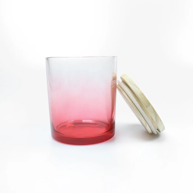 Factory Custom Printed Cylinder Grey Cement Candle Jar Concrete Storage Containers glass 100ml 4oz printing