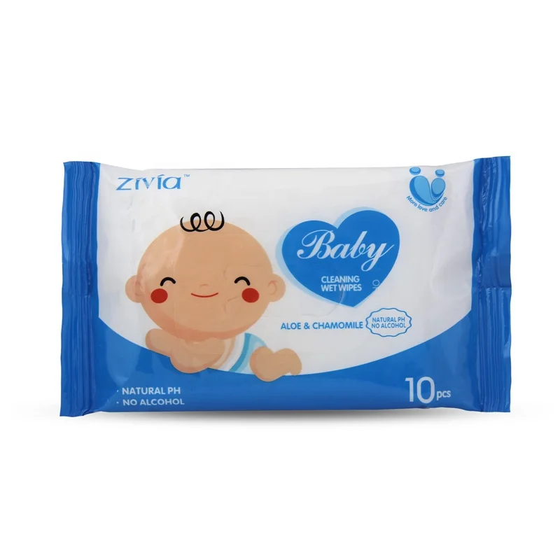 Oem 10 шт. натуральные увлажненные салфетки для детей на основе растений, детские салфетки