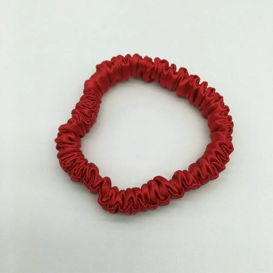Hot Sale 16 Momme Custom Silk Hair Scrunchies Organic Hair Ties For Women