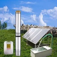 solar energy pumps 4 inch deep well pumps borehole submersible water pump for drip Irrigation