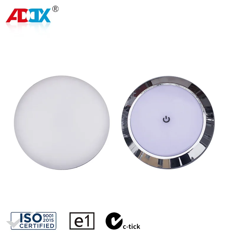 12V Caravan RV Car Interior Ceiling LED Round Light  LED Lamp for RV Motorhome