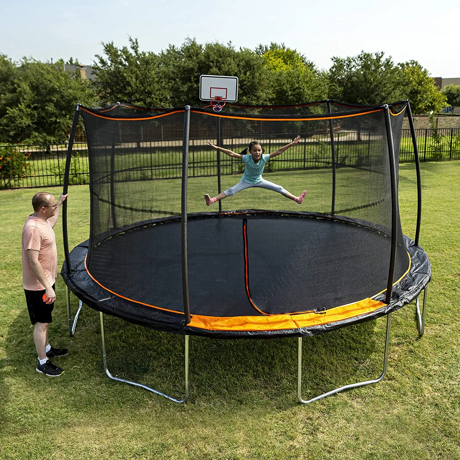 14ft Net Manufacturers Park Kids Children Adults Cheap Big Size Jumping Bounce House Round Trampoline