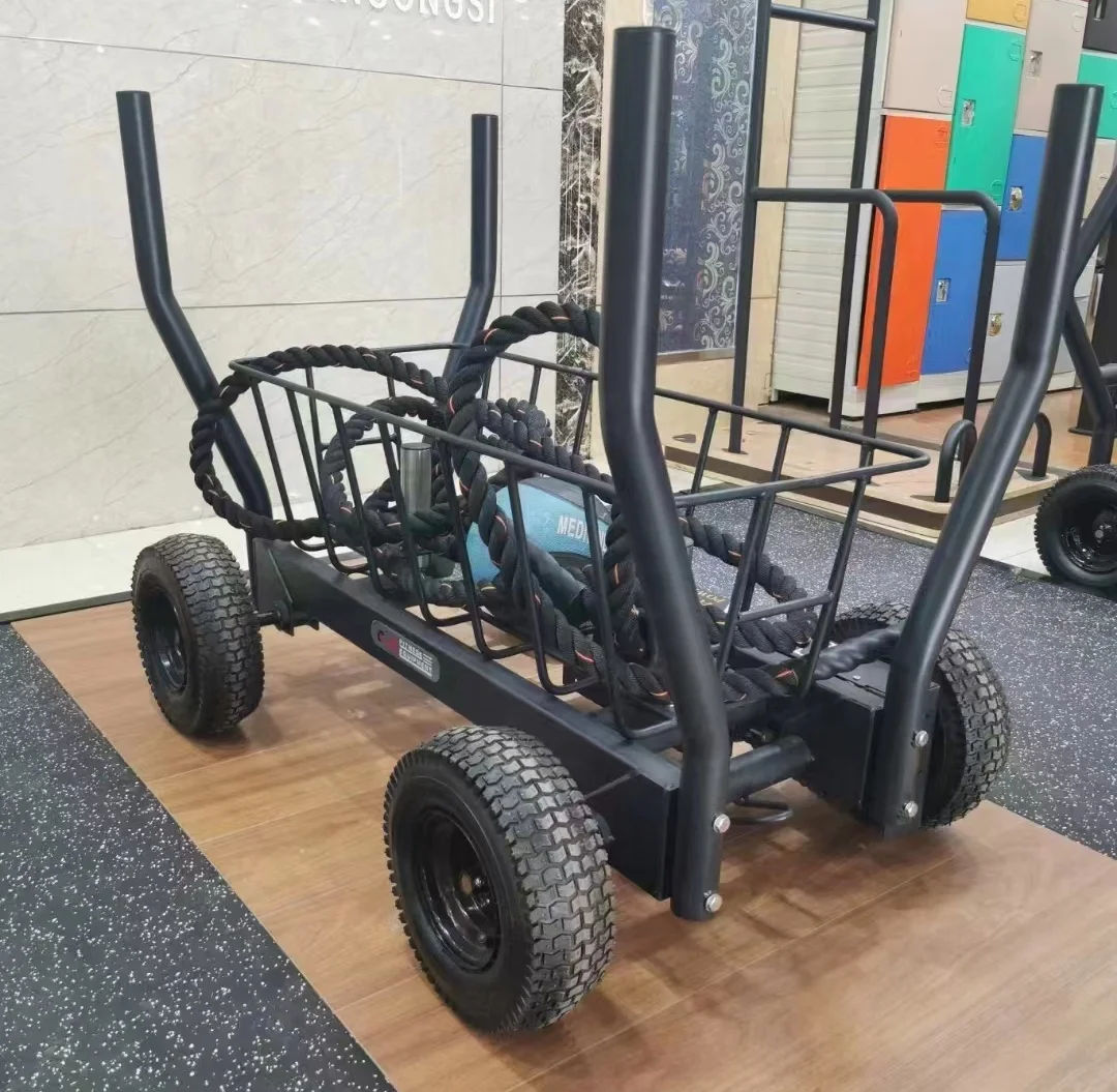 fitness equipment factory price high quality power tank sled push wheel gym fitness machines powerful sled