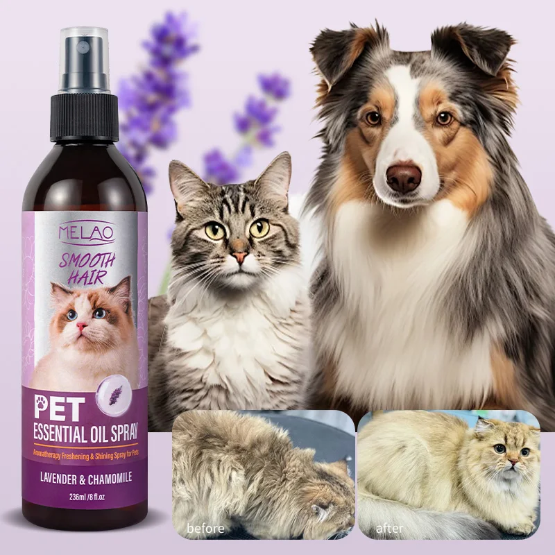 Private Label Pet Detangler Spray Natural Sleep Mist Lavender Pet Calm Aromatherapy Spray Dog Cat Horse Pet Essential Oil Spray