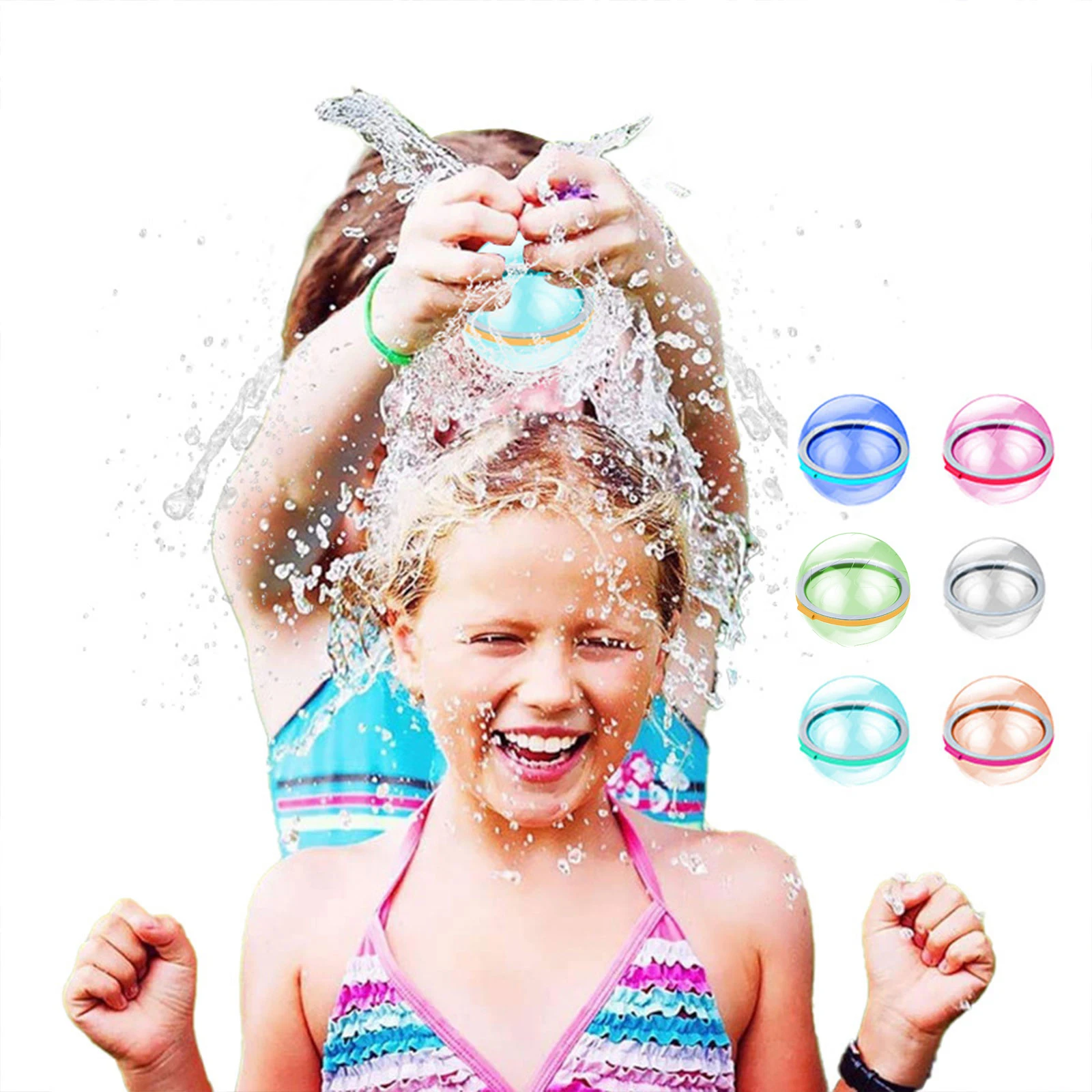 Wholesale Magnetic Silicone Water Bomb Boobs Pack Splash Balls Quick Easy Fill Refillable Self Sealing Reusable Water Balloon