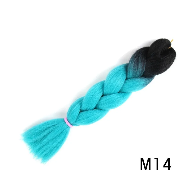 Ombre Braiding Hair Jumbo Braiding Hair Extension For Box Braids Twist 24 Inch Hot Water Seal Real Soft Crochet hair