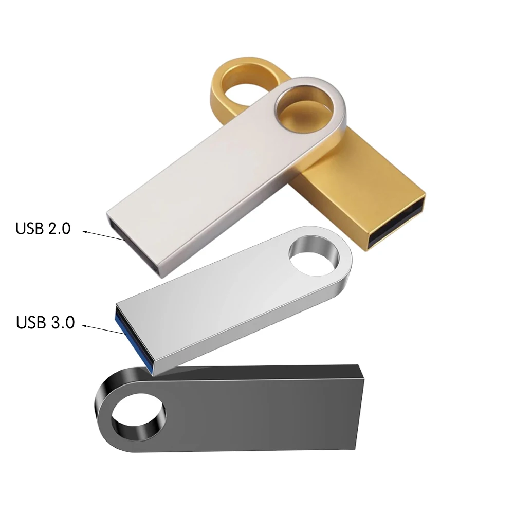 Metal Waterproof 3.0 USB 128GB 64GB Flash Drive Custom Logo 2.0 8GB 16GB 4GB Zip Drive for Promotional Gifts USB 32GB Pendrive