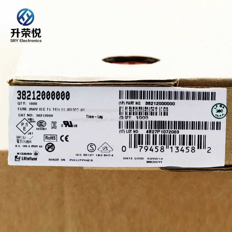 Littelfuse Wickmann 38212500000 382 серия предохранитель T2.5A 250V круглый микро