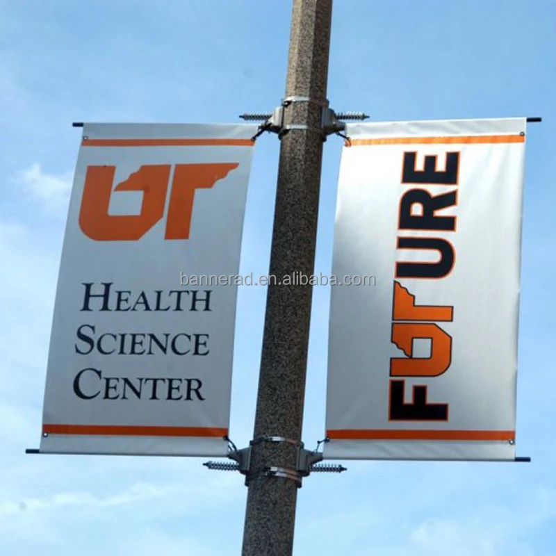 light pole flag banner holder for pole banner