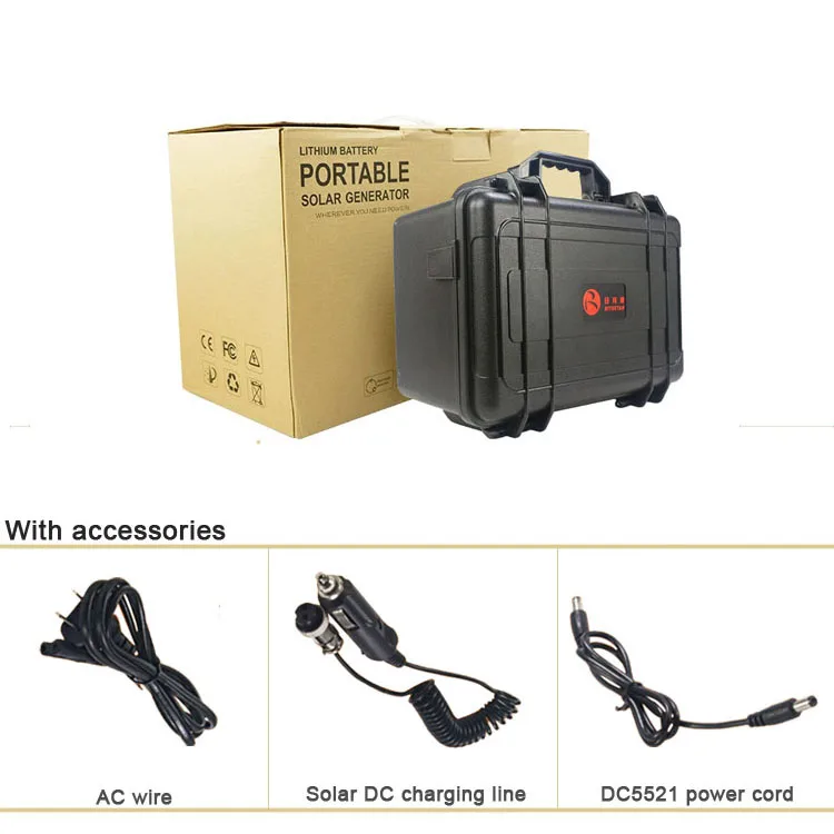 
DIY outdoor solar generator 220v portable power station 1500W 