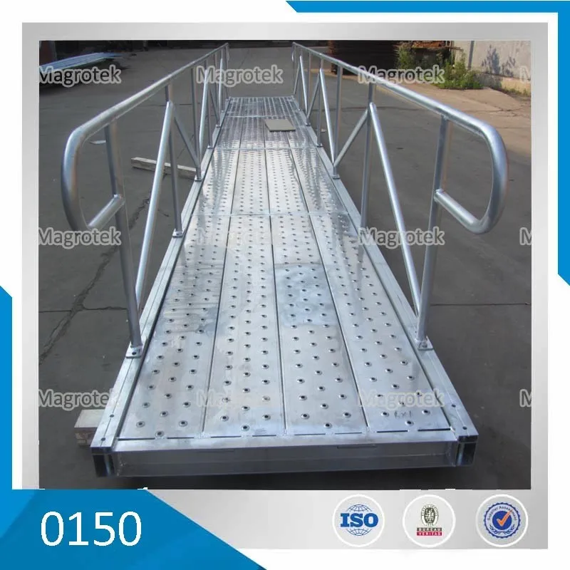 Marine floating pontoon bridge aluminium gangway for floating dock