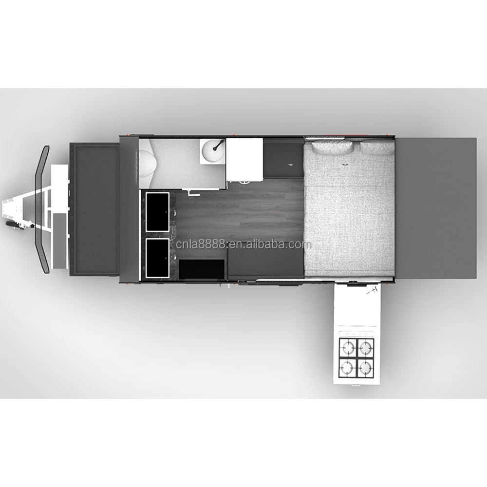 2023 hot sale 4 person motorhome RV caravan pop top caravan offroad camper