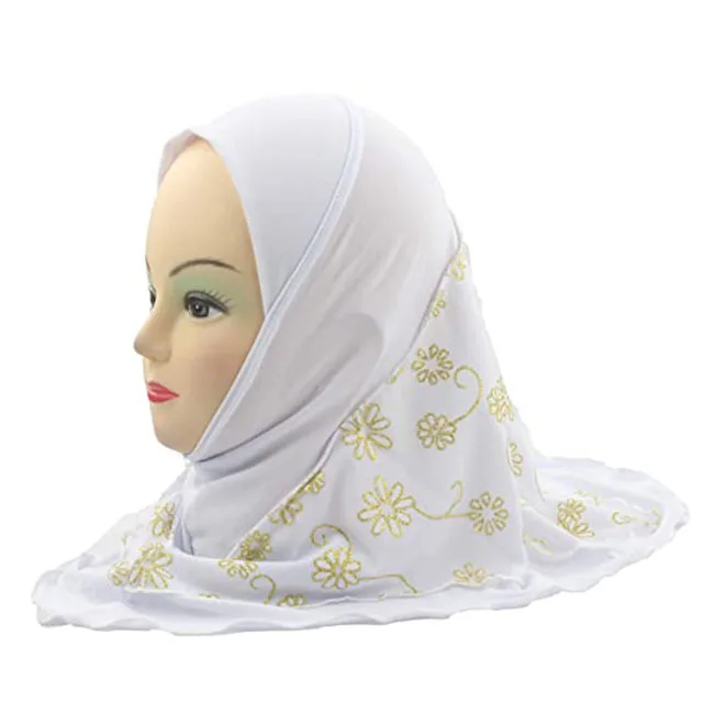 Meixin мусульманская Мода практичный исламский для девочек детский хиджаб шапка шарф для детей