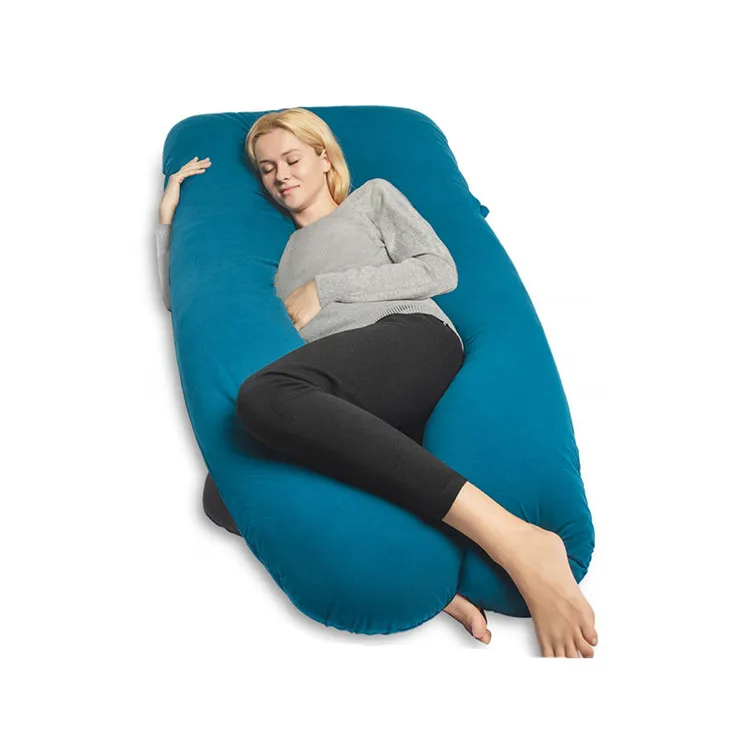 
Full Body Maternity Pillow U Shaped Pregnancy Pillow Support Back Neck Head with Velvet Cover 