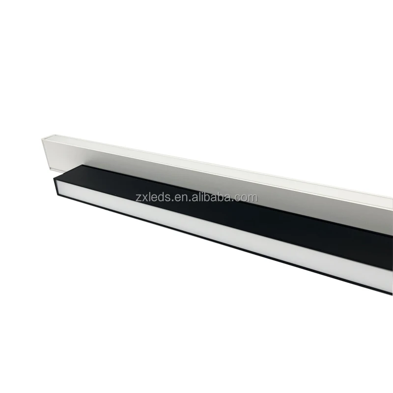 Linkable Linear LED Pendant Light up and down 4ft Tube Aluminum Lamp Body Dali PC Material for Office Applications