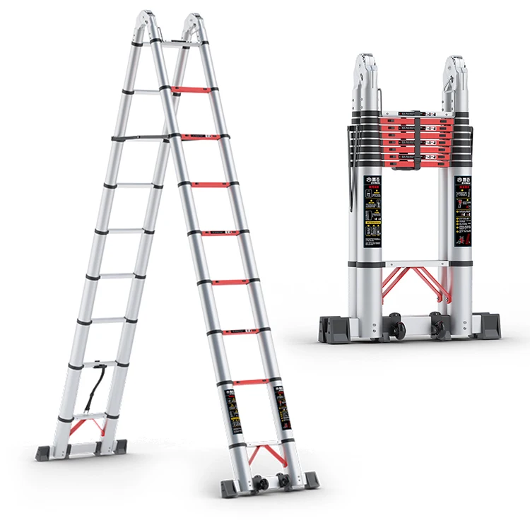 Multipurpose Aluminium Portable Ladders Price Metal head aluminum alloy herringbone ladder tall ladder