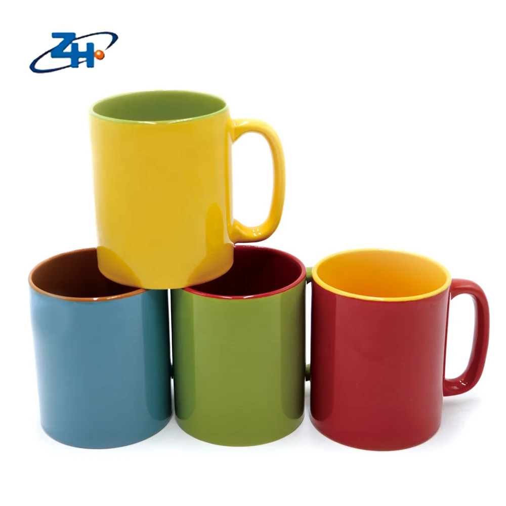 customizable colorful ceramic coffee cup 11oz blank sublimation tea mug with heart handle