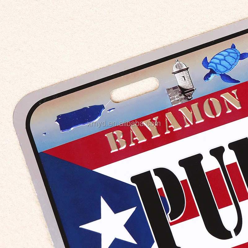 Custom Jdm Style Souvenir USA Mexico Car Number License Plate Aluminum Vehicles Plate For Decoration