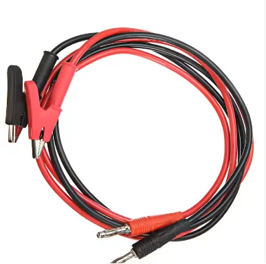 Hot selling 15A alligator to 4mm banana plug injection insulation for battery tester