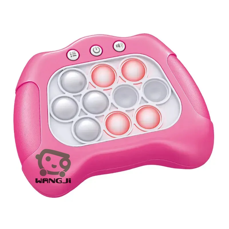 Funny Bubble Puzzle Game Machine Light Up Electronic Gaming Popping Game Toys Quick Push Decompress Toy