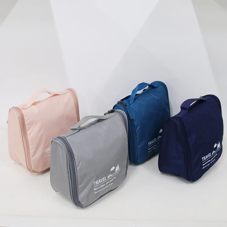 Custom Logo Business Wash Bags High-Capacity Toiletries Bag Travel Bag With Hanging Hook