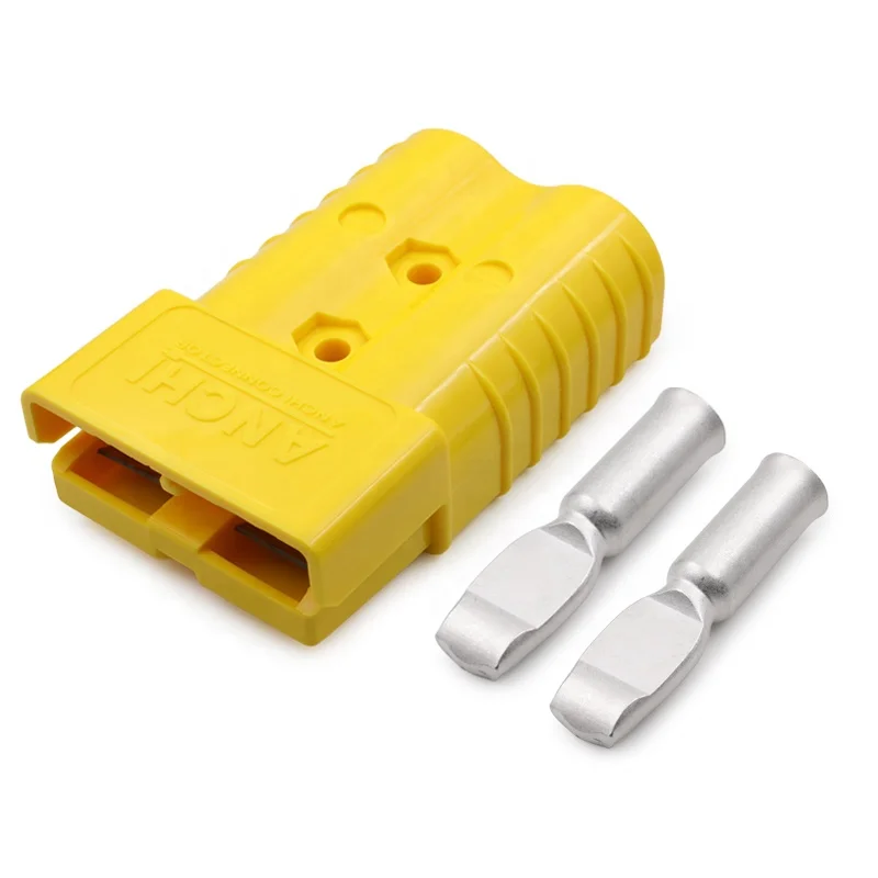 High Current Electric Forklift Connector Double Pole 250MCM Wire 350A Battery Connector