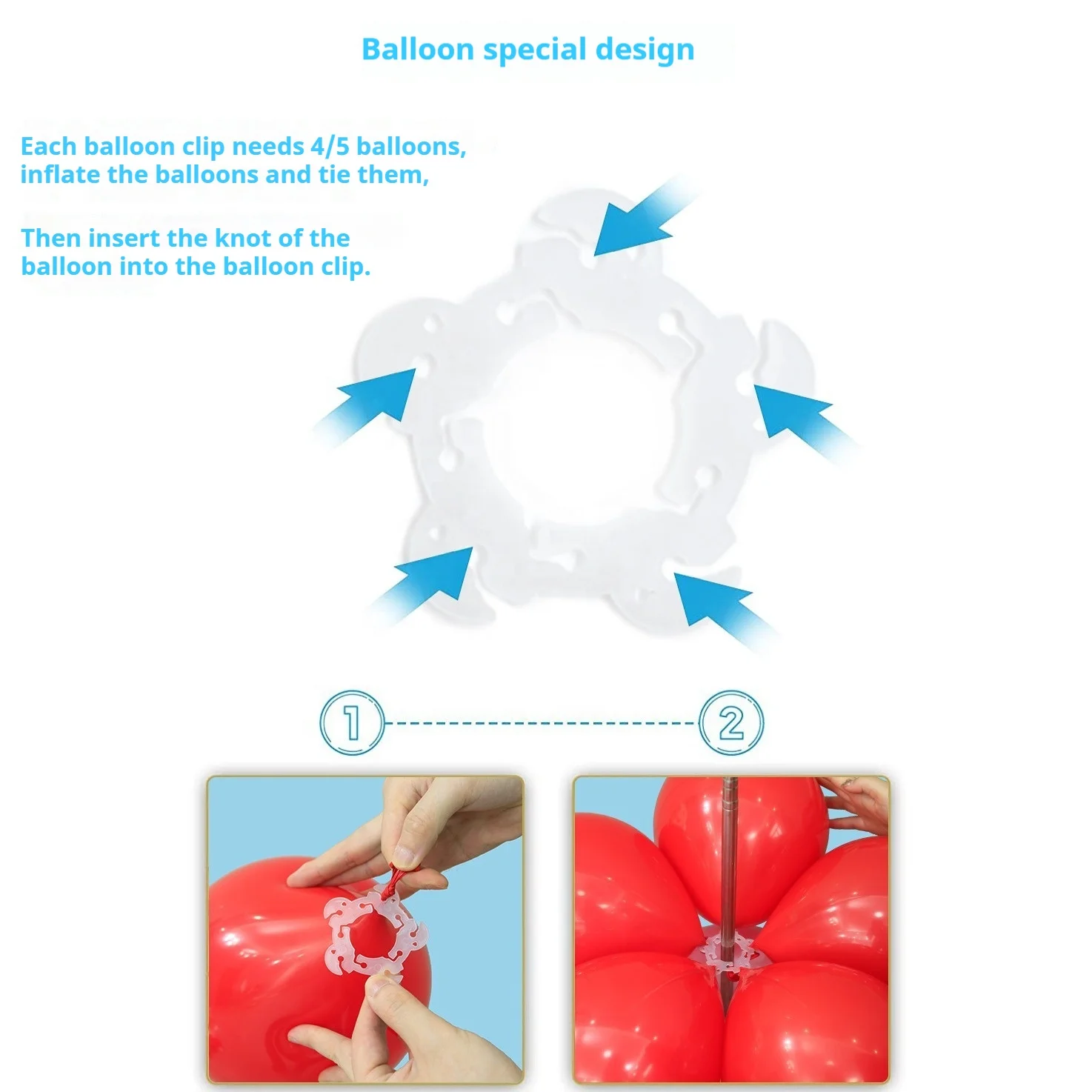 YA SHINE Reusable Metal Telescopic Design Telescoping Balloon Stand Set of 2 Balloon Column Stand Kit