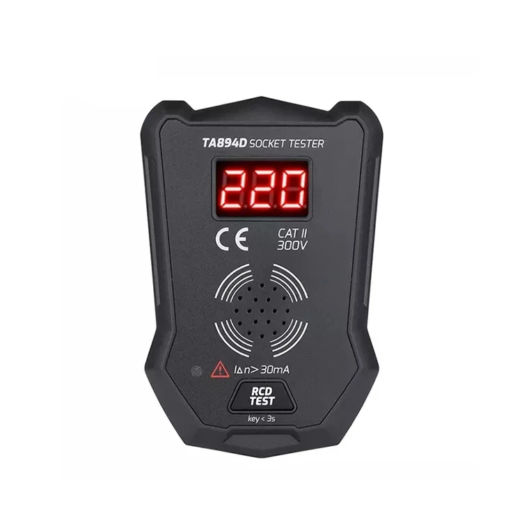 Wholesale TA894D 175V~250V Voltage Tester UK Plug Wall Socket Tester