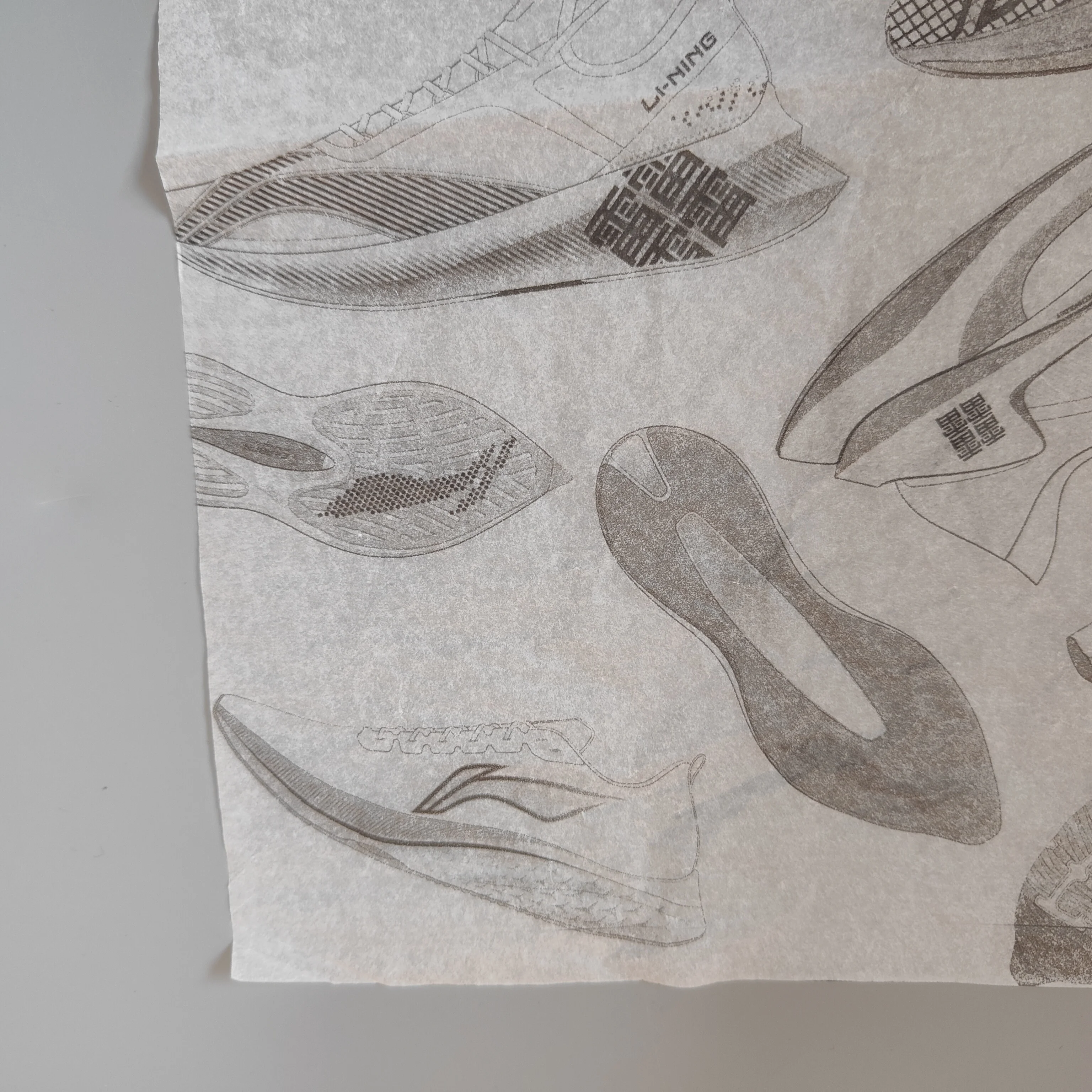 Wholesale customised resable sandwich burger wax wrap paper Custom logo paper tissue packaging grade packaging paper