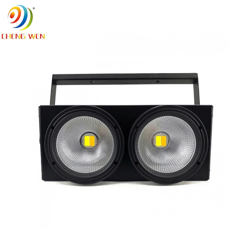New style led stage light equipment 2 *100w Eyes 200w cob audience blinder warm cool white stage light