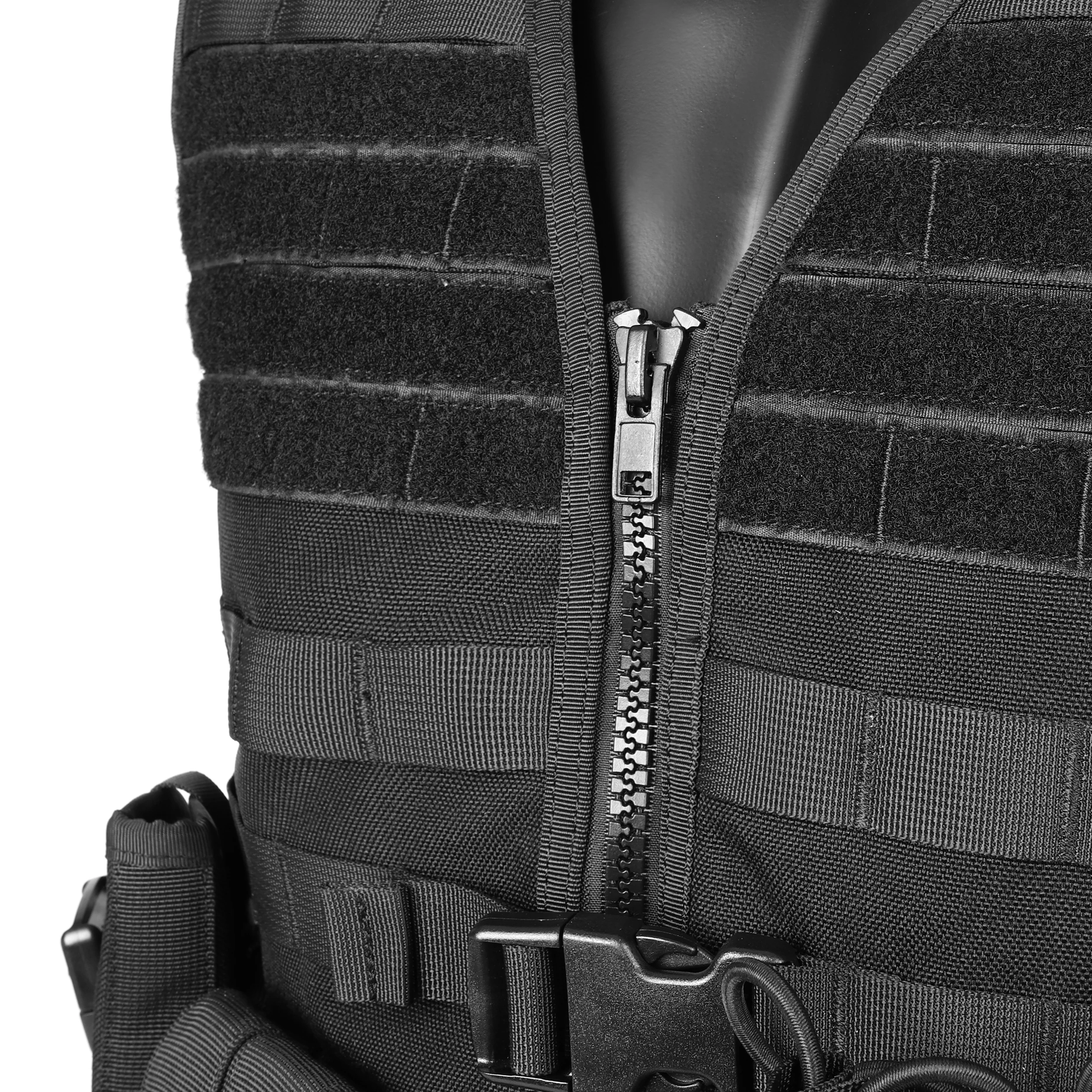 Tactical Gear Plate Carrier with Triple Linkage Pouch Adjustable Modularity Quick Release 1000D nylon Tactical Vest