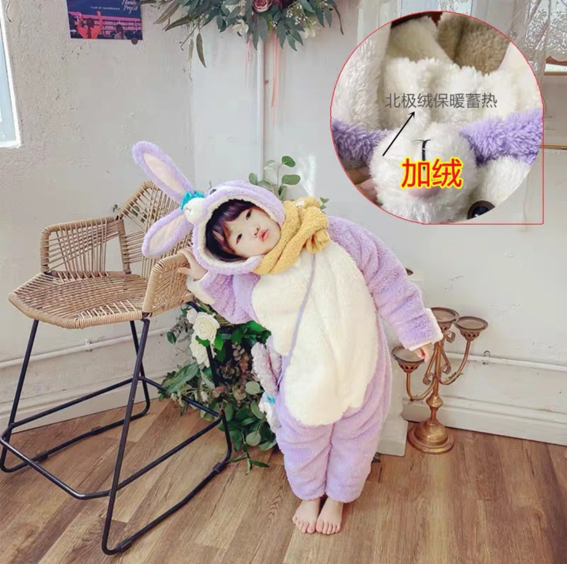 Wholesale Kids Hooded Jumpsuits Girls Boys Winter Animal Infant Baby Clothes Cartoon Large Romper Kids Romper