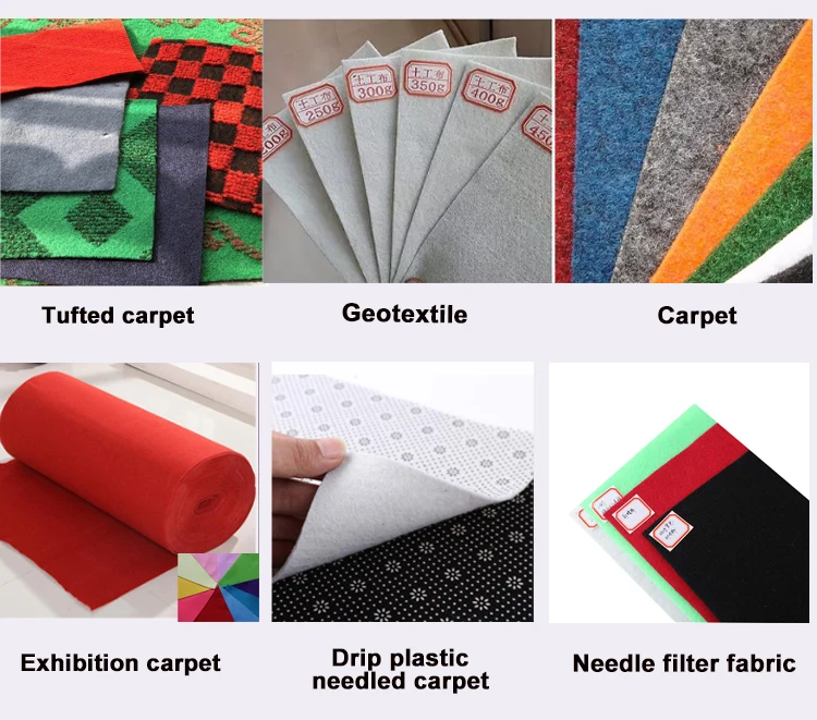 high quality high speed non woven carpet felt making needle punching loom machine