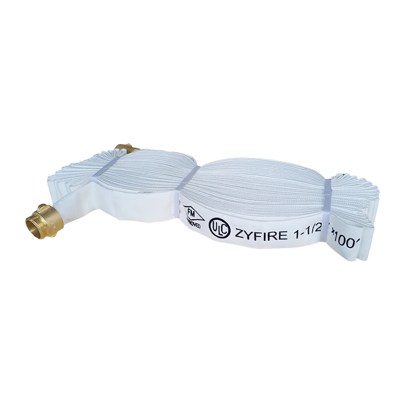 ZYfire flexible FM Approved Layflat 3 inch water hose 40mm High Pressure Fire Hose for firefighting