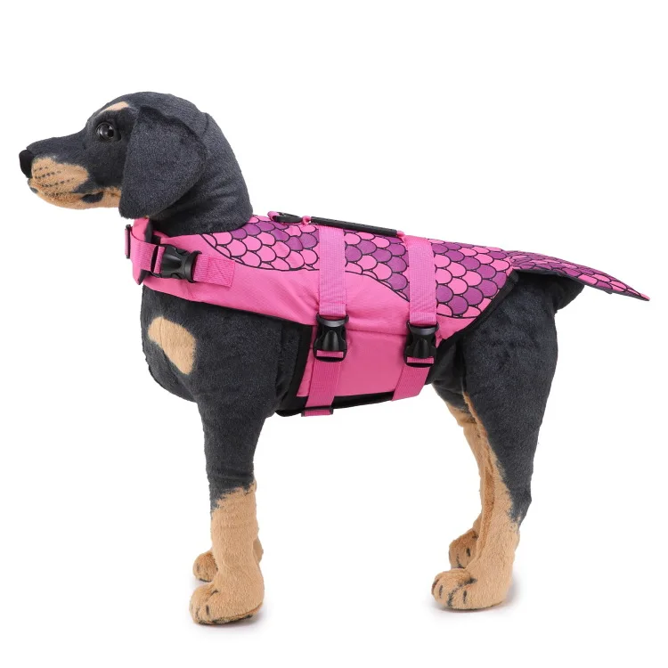 Dog Floating Swimsuit Floating Jacket Chalecos Salvavidas Lifejackets Dog Life Vest Adjustable Dog Shark Swimming Life Jacket