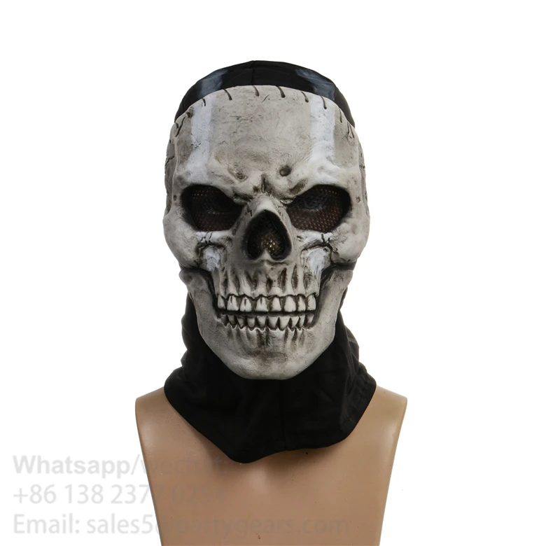 Уличная маска на капюшон для верховой езды с рисунком черепа косплея скелета Маска голову