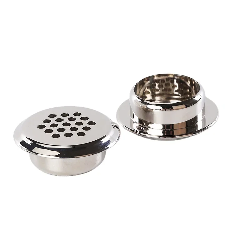 SGS passed test Plastic chrome-plated circular sofa air vent cabinet air vent Furniture Cover