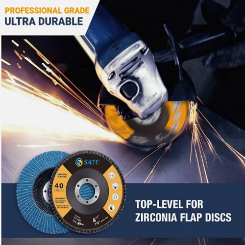 10 Pack 4.5' x 7/8' Professional 120 Grit Zirconia Flap Disc Grinding Wheels T29