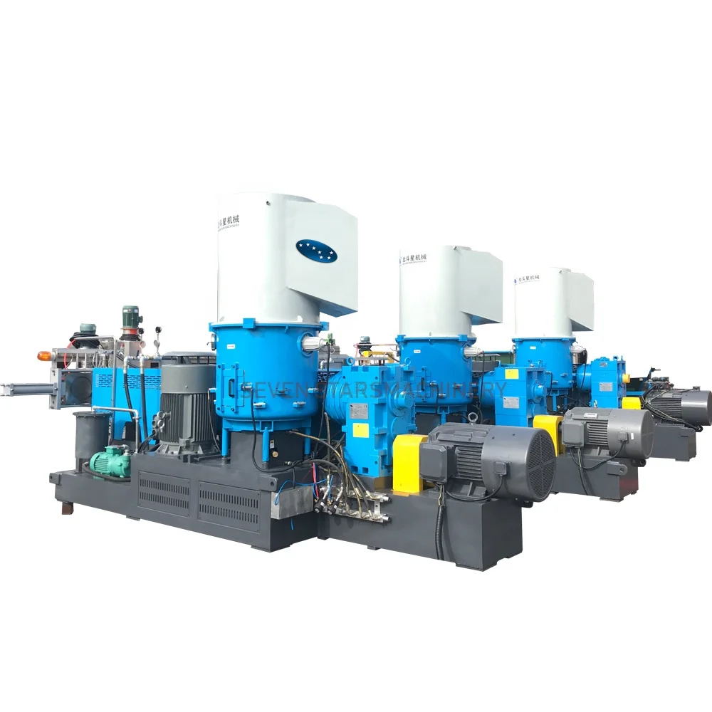 PE PVC Scrap Plastic Recycling Pelletizing Extruder Machine Line waste Woven PP Bag recycling Machines Price