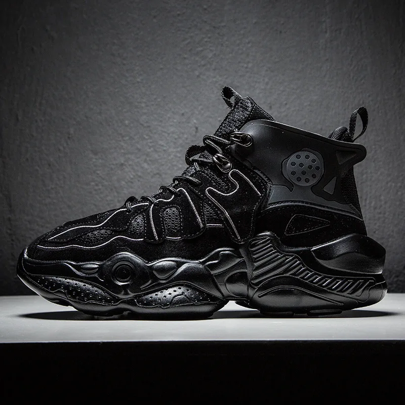 2021 New Breathable Leather Sneakers Men Running Shoes Lightweight Outdoor Walking Sport Shoes Soft Sole Men