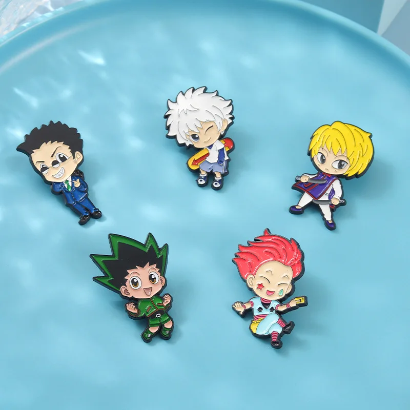 Anime movies television peripheral HUNTER x HUNTER characters brooch alloy badge pins