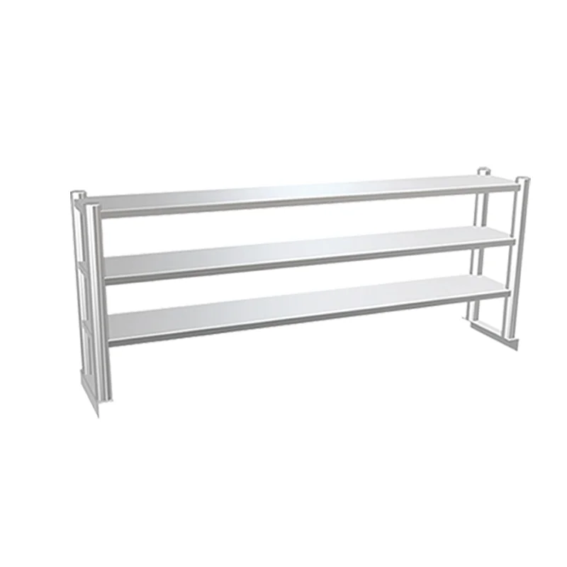 Assembled Stainless Steel Double-deck Work Table for Hotel restaurant