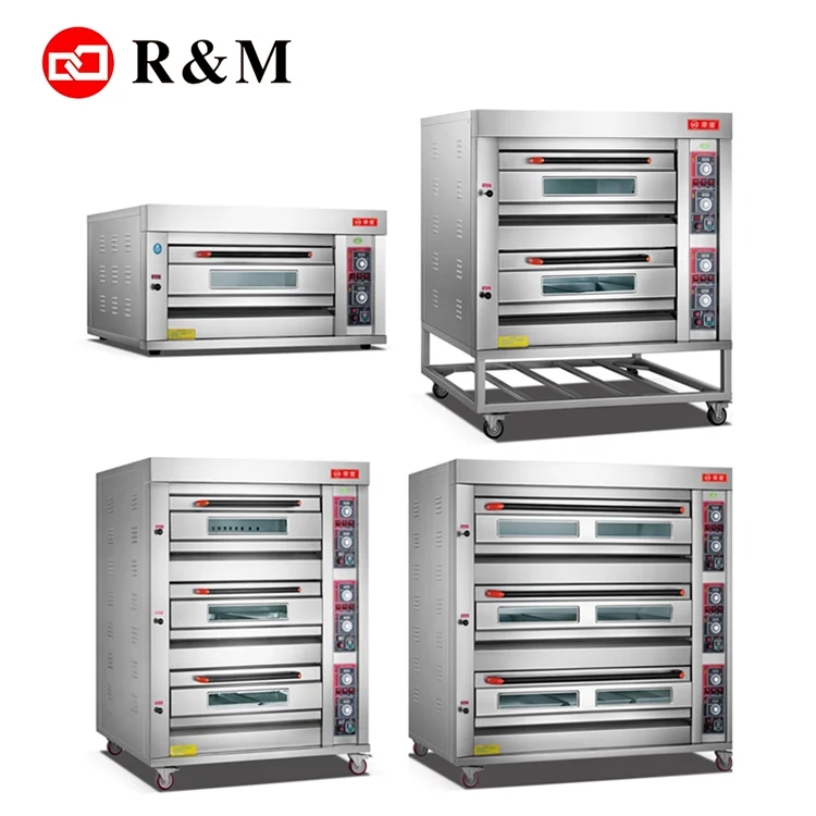 3 deck bakery industrial gas ovens for baking gas oven for baking three layer